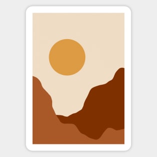 Abstract Sunset Painting 7.6 Sticker